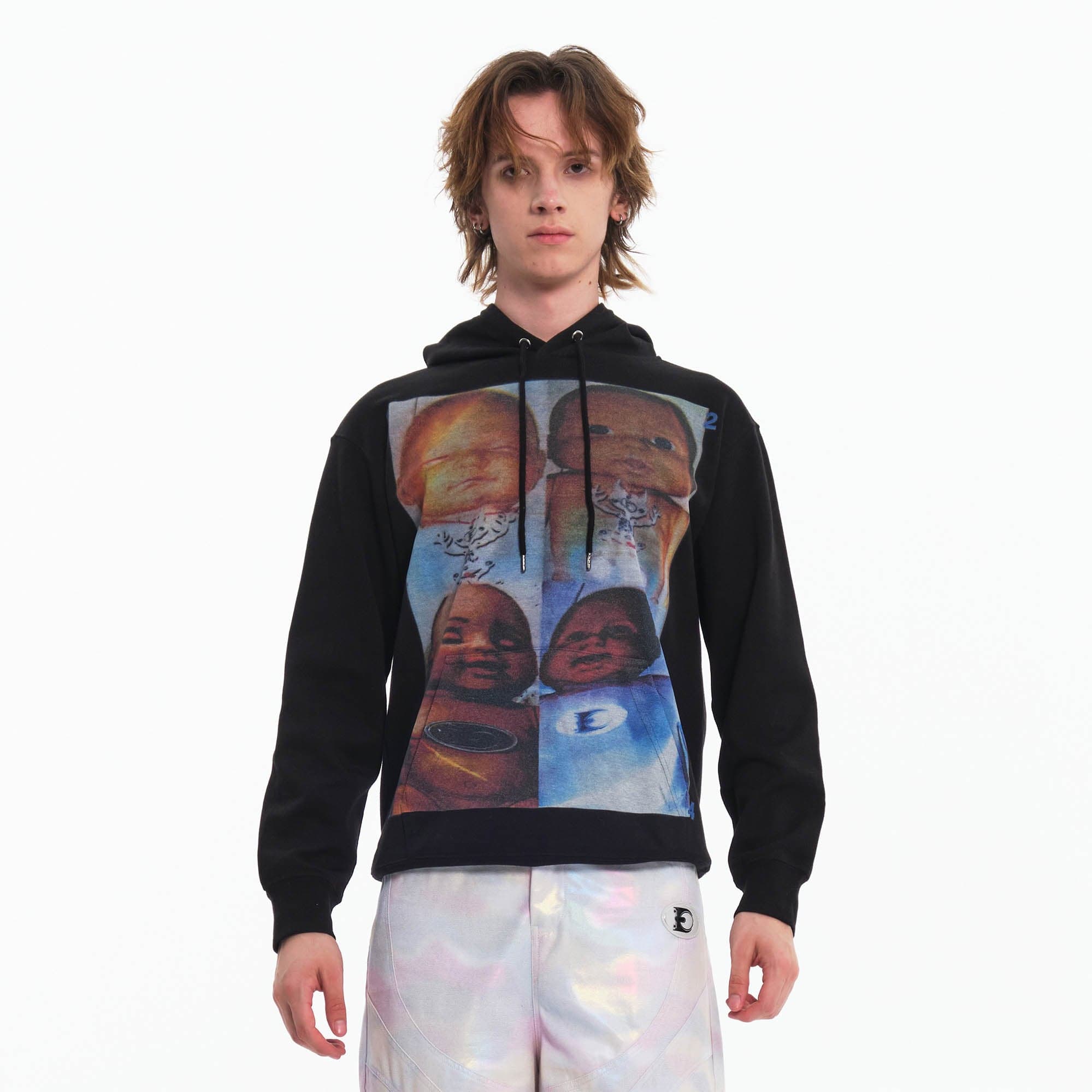 EMBRYO Four Baby Graphics Hoodie-Hoodie-S-Free Shipping Leatheretro