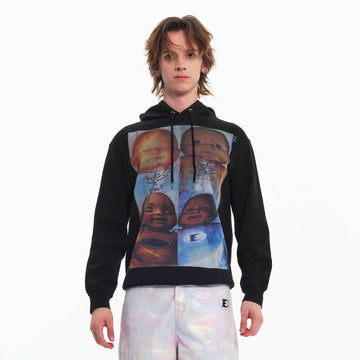 EMBRYO Four Baby Graphics Hoodie-Hoodie-S-Free Shipping Leatheretro