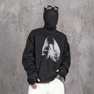 UNDERWATER Bridal Lament Long-Sleeve Tee Black-T Shirt-S-Free Shipping Leatheretro