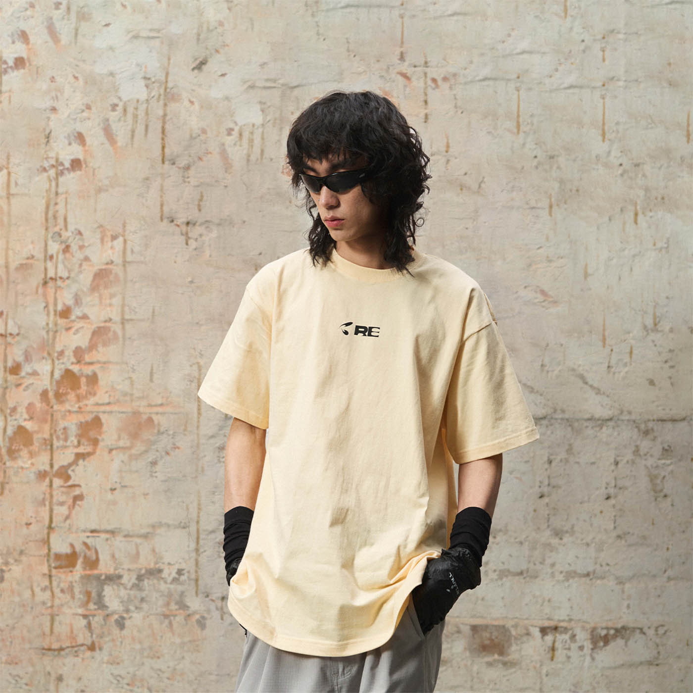 RELABEL Auxiliary Graphics T-Shirt-T Shirt-S-Free Shipping Leatheretro