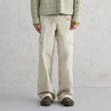 ORGANIC EMOTION Deconstructed Layered-pocket Button Pants-Pants-Apricot-XS-Free Shipping Leatheretro