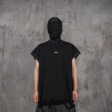 UNDERWATER Distressed Punk LOGO Tank Top-Tank Top-S-Free Shipping Leatheretro