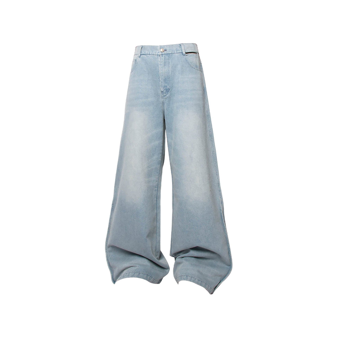 RELABEL Washed Puddled Wide-Leg Jeans-Jeans-XL-Free Shipping Leatheretro