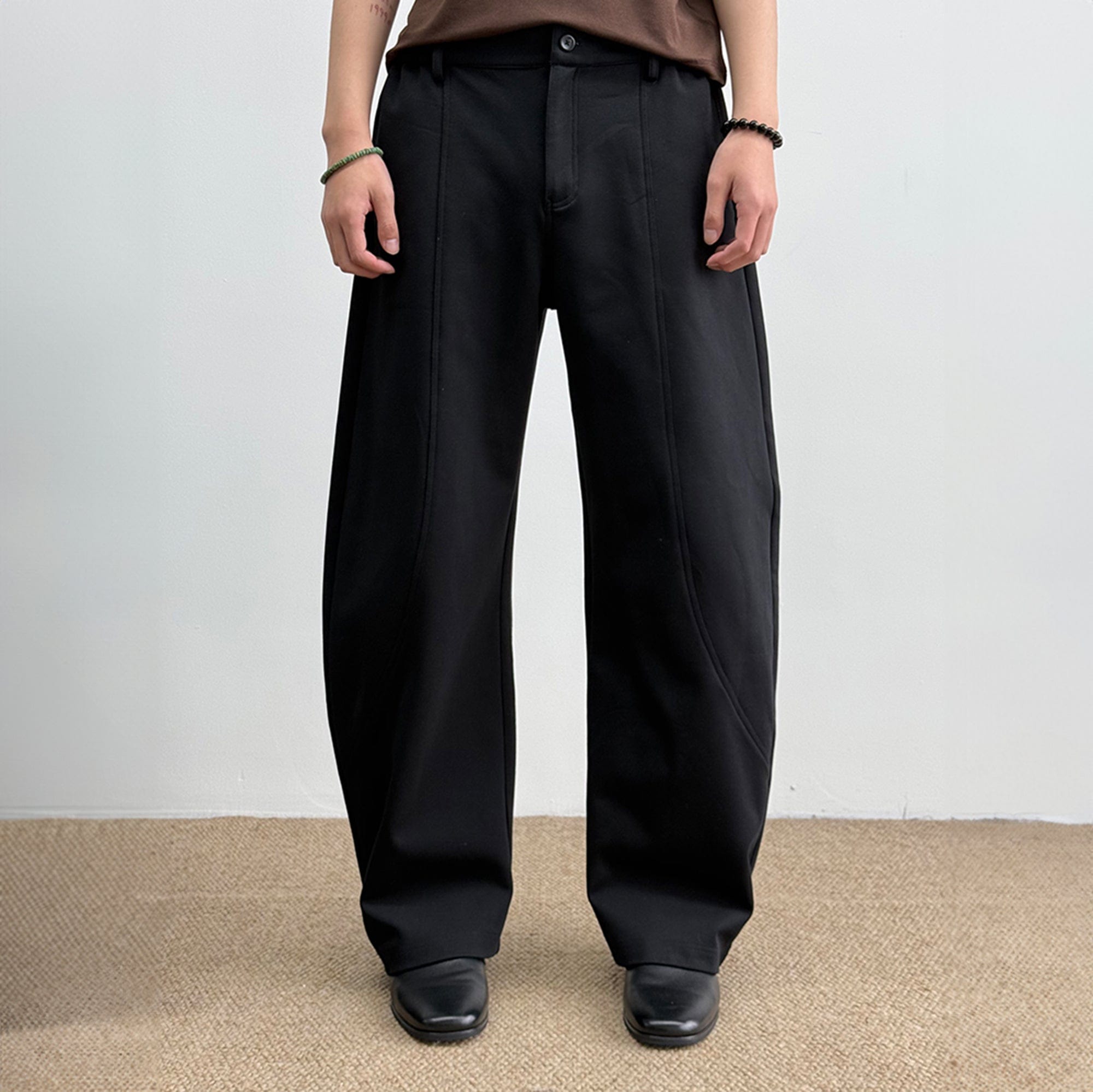 KREATE Curved-Spliced Sorona Quick-Dry Sweatpants-Pants-S-Gray-Free Shipping Leatheretro