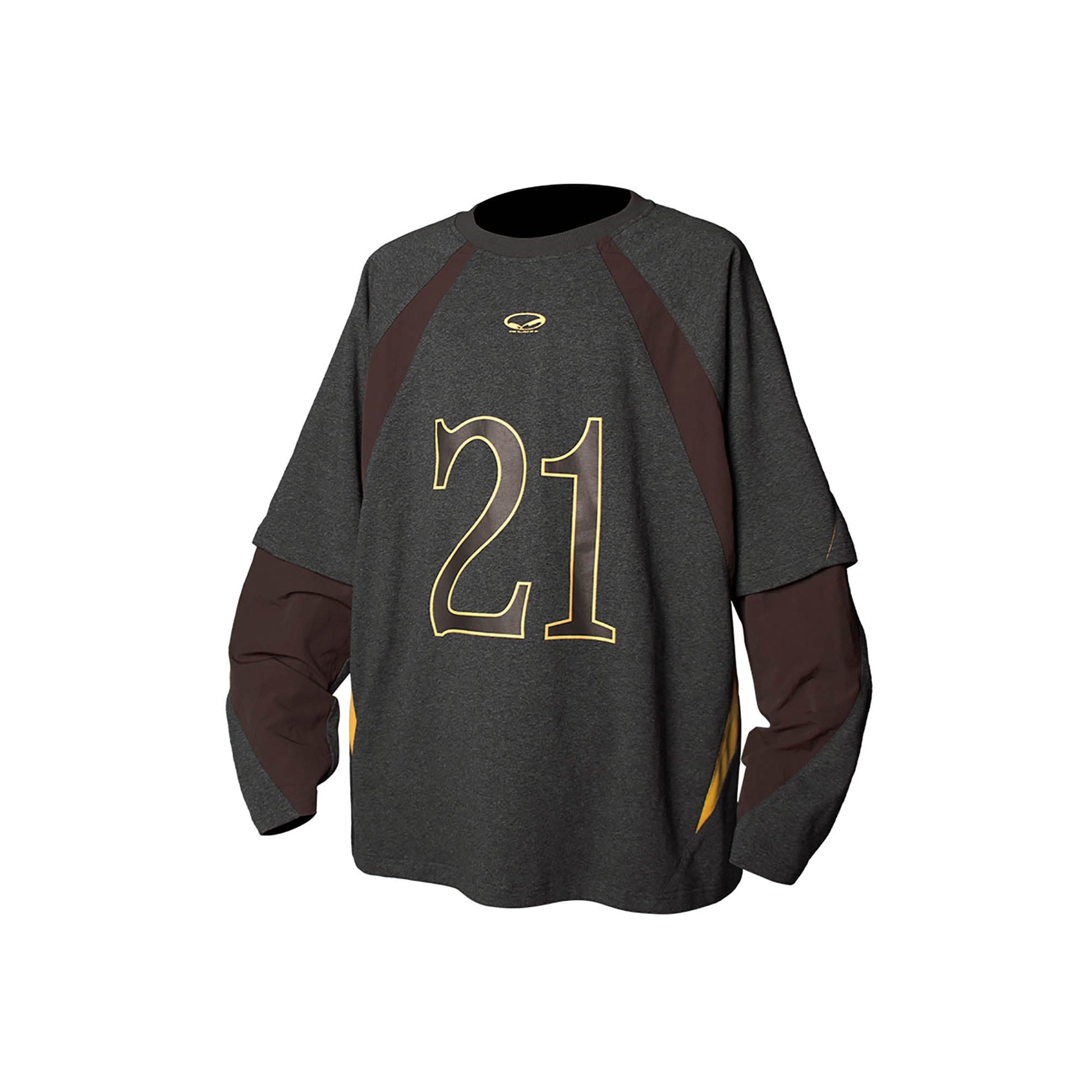 RELABEL No.21 Spliced Layered Long-Sleeve Tee-L/S Tee-XS-Free Shipping Leatheretro