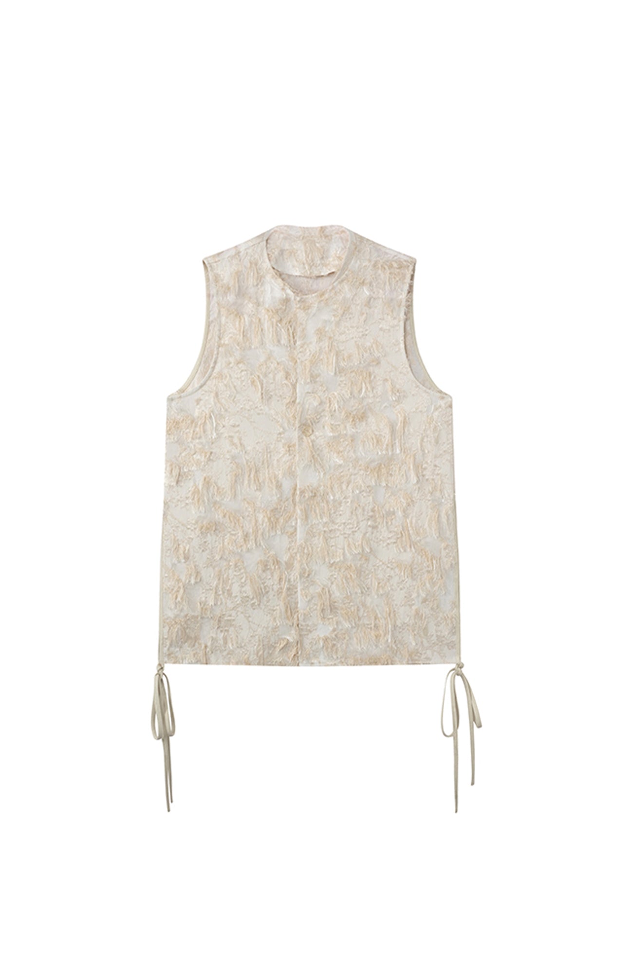 JIECHI Raw Fringe Layered Vest-Vest-M (Preorder)-Free Shipping Leatheretro