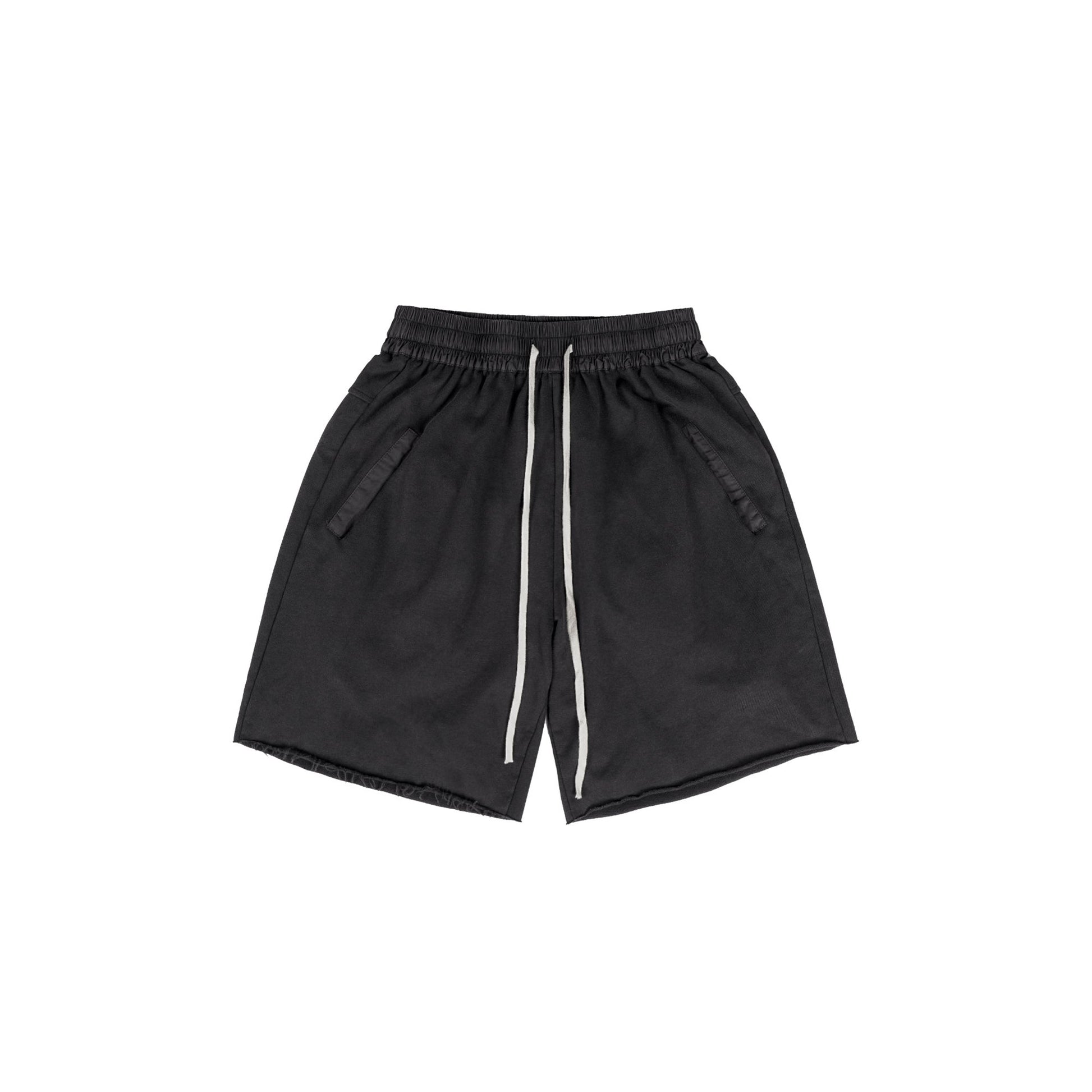UNDERWATER Raw Edge Hem Sweat Shorts-Shorts-S-Free Shipping Leatheretro