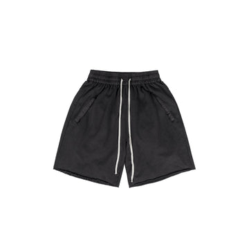 UNDERWATER Raw Edge Hem Sweat Shorts-Shorts-S-Free Shipping Leatheretro