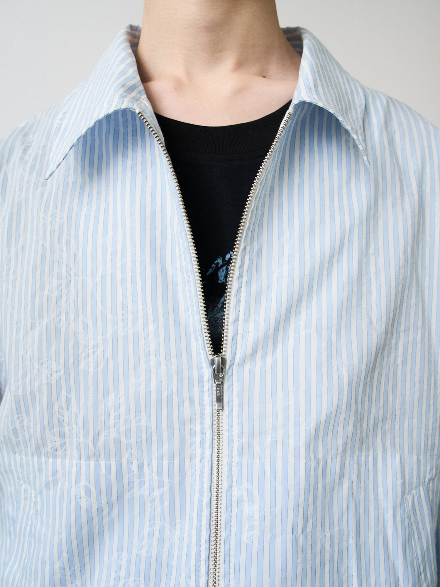 GRAINMUSTARD Striped Jacquard Shirt Jacket-Jacket-XS-Free Shipping Leatheretro
