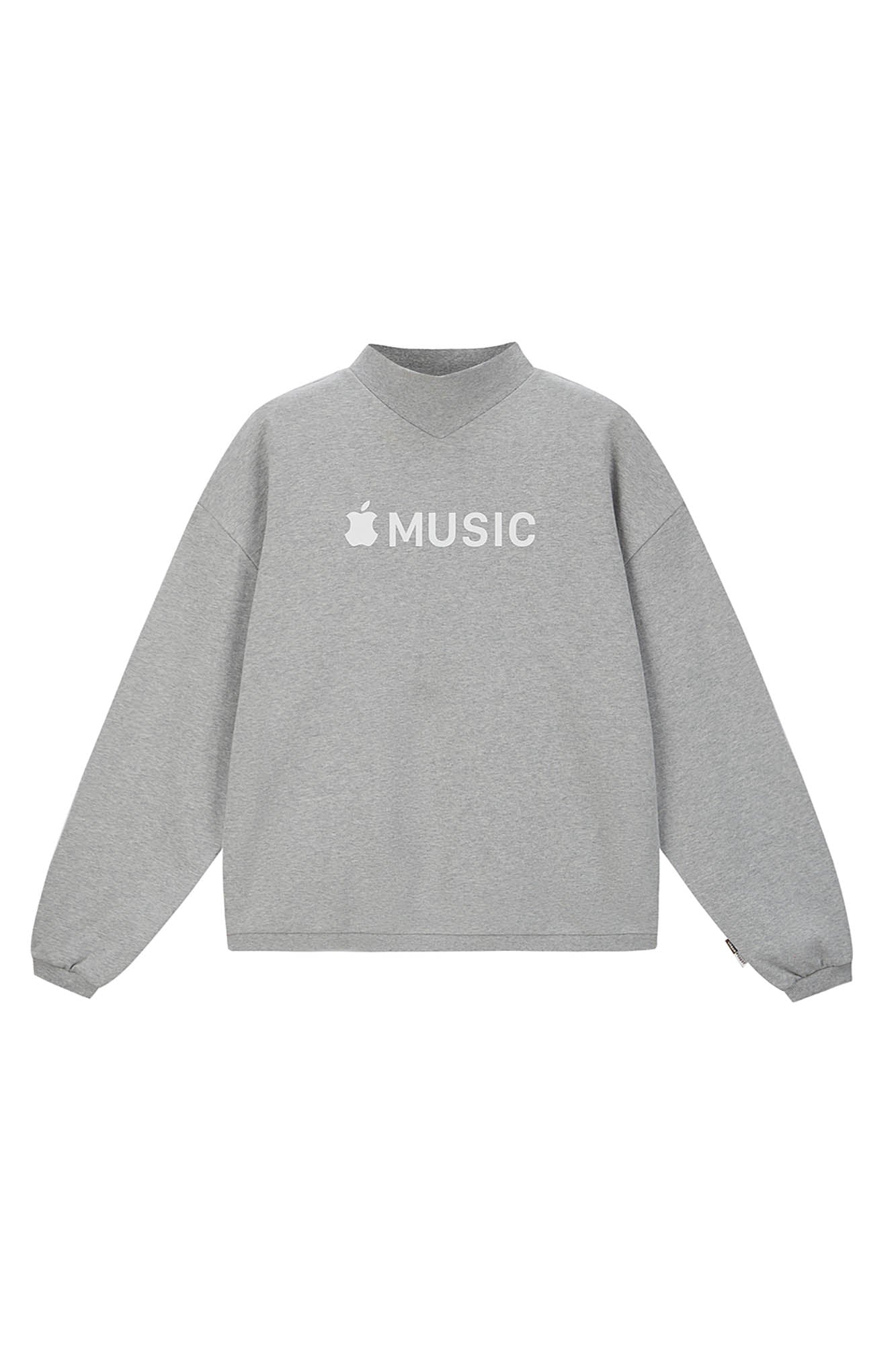 URBAN+FOREST Music Store Mock Neck Sweatshirt-Sweatshirt-XS-Dark Blue-Free Shipping Leatheretro