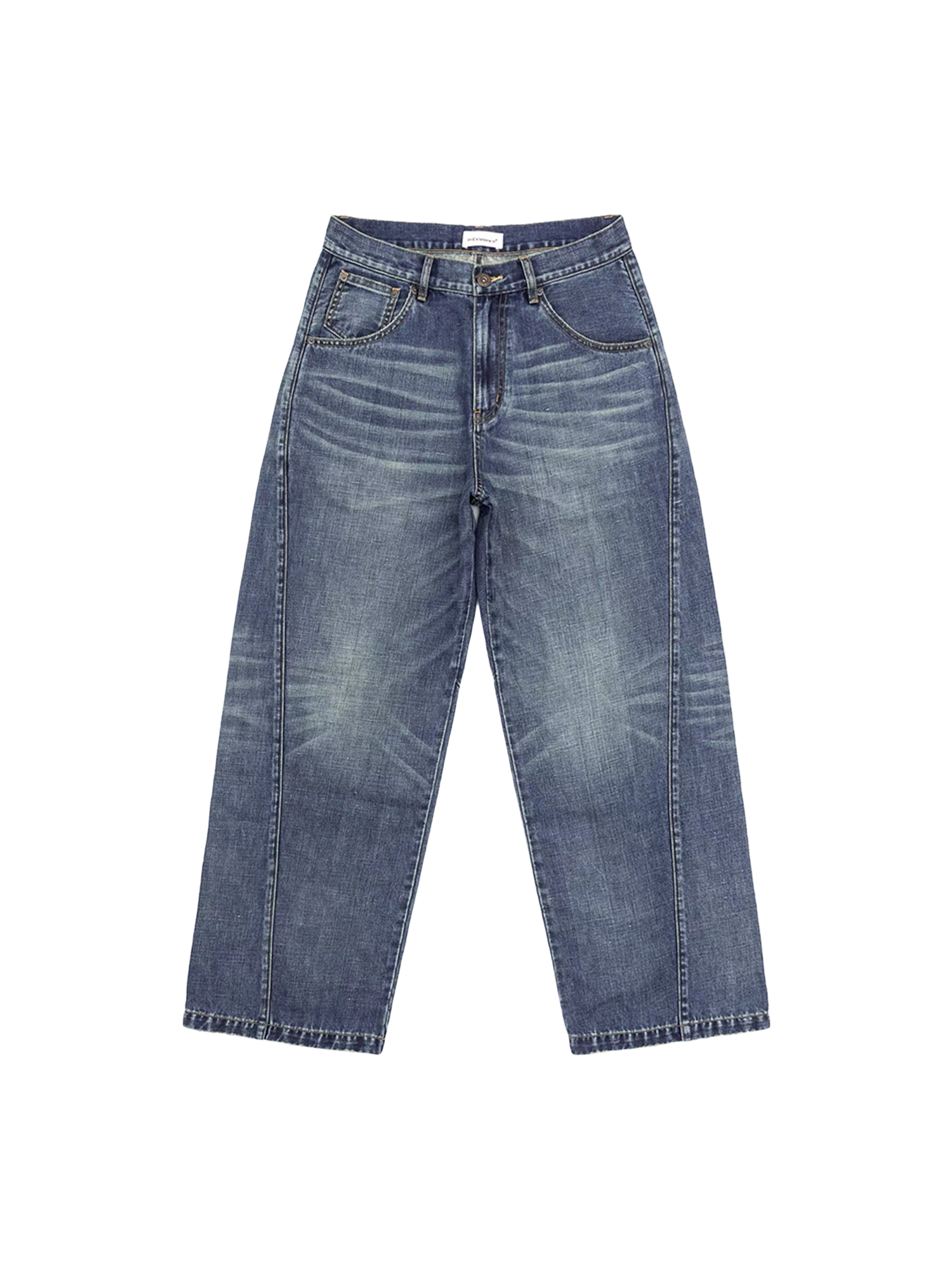 IN EXISTENCE Washed Relaxed Straight Jeans-Jeans-XS (0)-Free Shipping Leatheretro