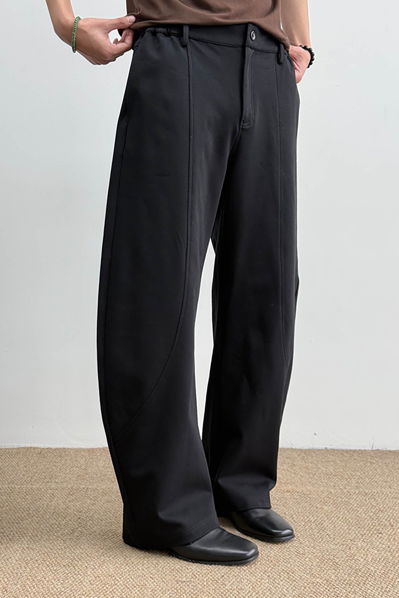 KREATE Curved-Spliced Sorona Quick-Dry Sweatpants-Pants-S-Gray-Free Shipping Leatheretro
