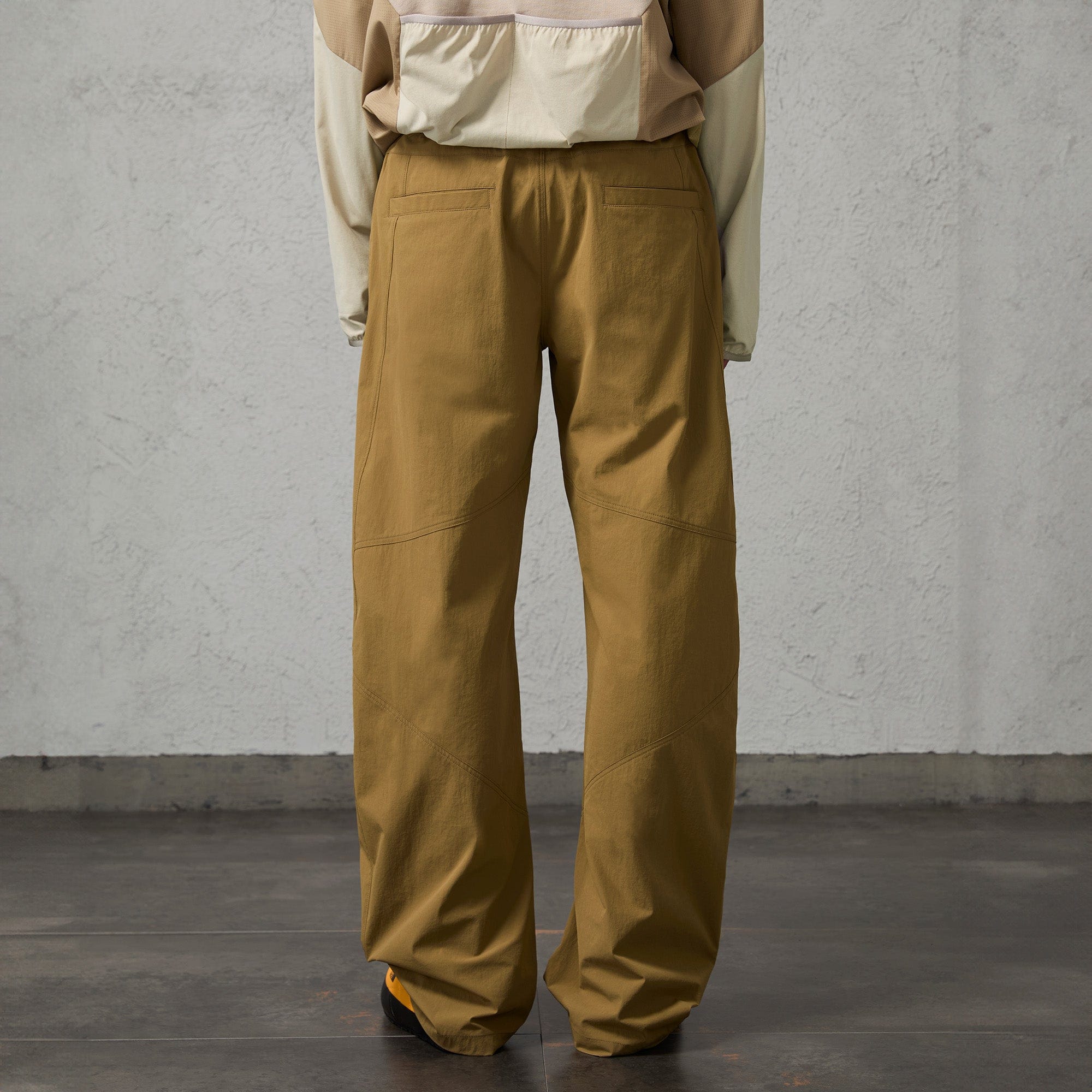 ORGANIC EMOTION Retro Spliced Curved Pants-Pants-S-Gray-Free Shipping Leatheretro