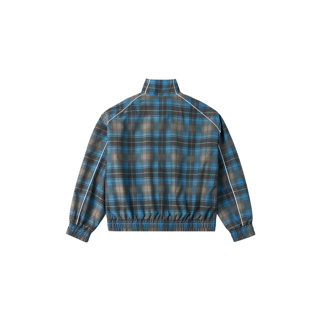 SAVAGEGROWTHWORLD Plaid Stand-Collar Jacket-Jacket-S-Free Shipping Leatheretro