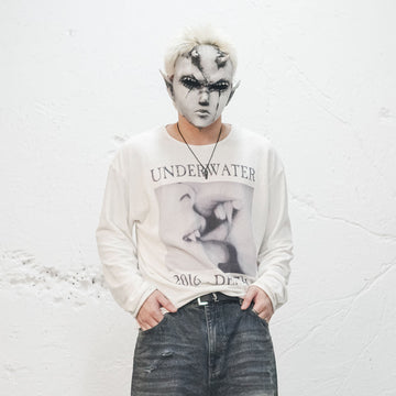 UNDERWATER Devil's Kiss Long-Sleeve Tee-L/S Tee-S-Free Shipping Leatheretro