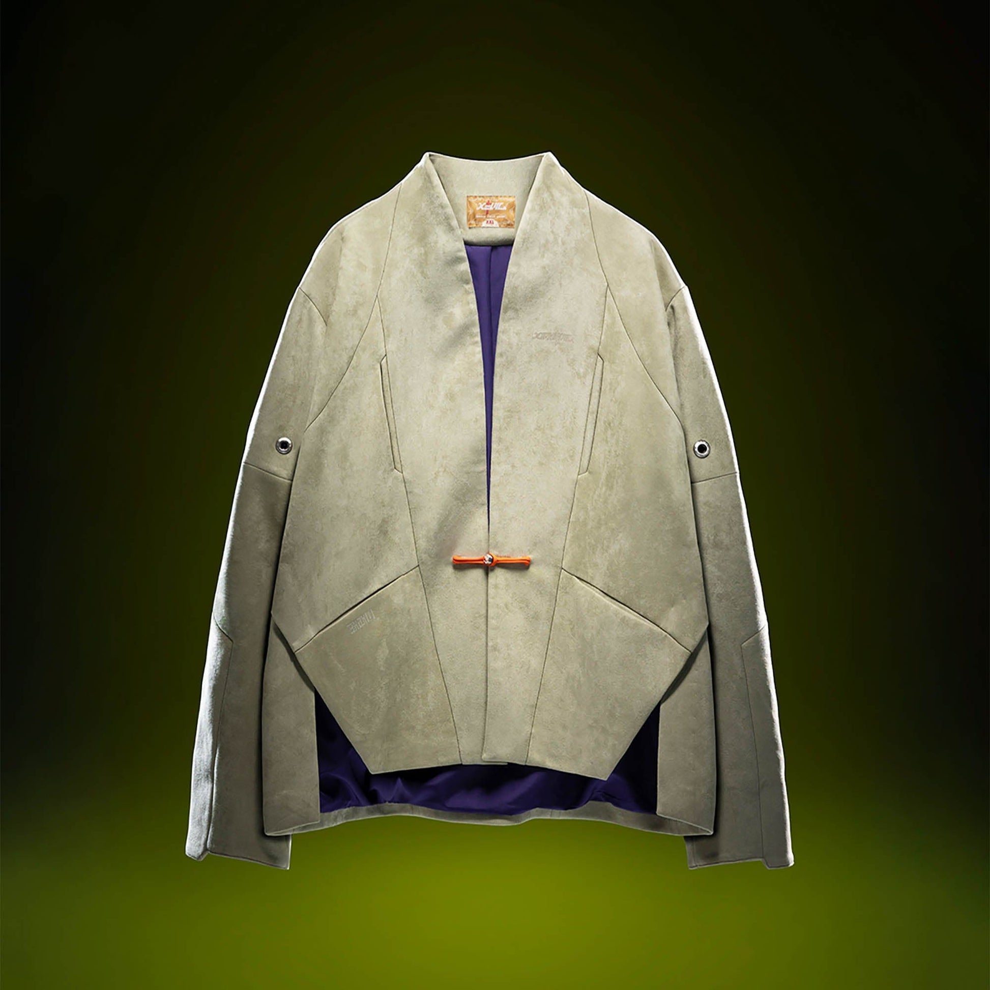 XIPHEVIL Deconstructed Utility Faux Suede Daoist Robe Sand-L/S Tee-XS-Free Shipping Leatheretro