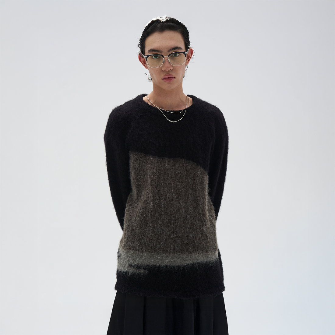 7440 37 1 Mohair Wool-Blend Sweater-Sweater-S-Free Shipping Leatheretro