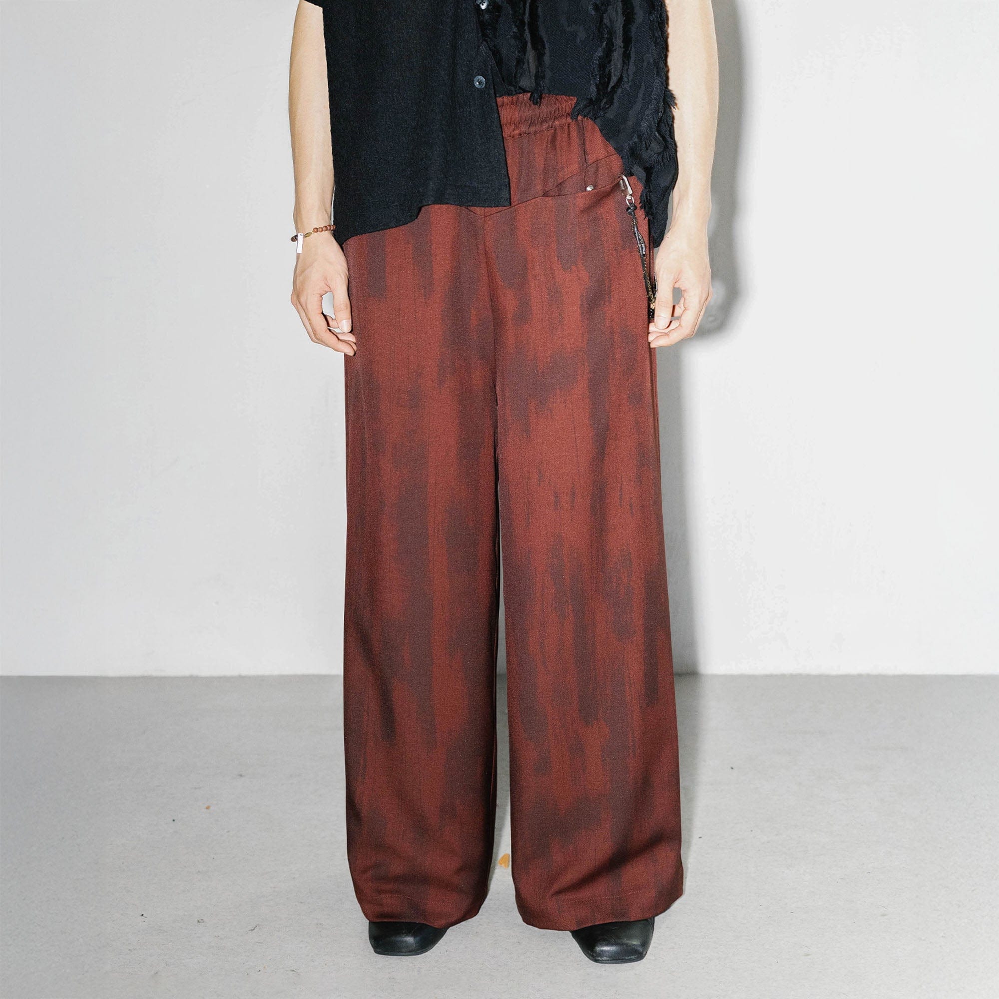 ALVNG AR ANTS Tie-Dye Reversible Wide-Leg Drawstring Pants-Pants-S-Free Shipping Leatheretro