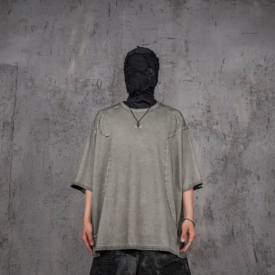 UNDERWATER Wasteland Devil Structure T-Shirt Grey-T Shirt-S-Free Shipping Leatheretro