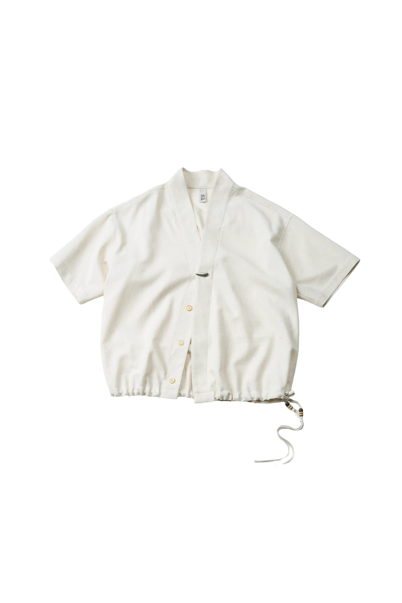 GONGHE REPUB Tencel-Linen Open-Collar Shirt-Half shirt-S-Free Shipping Leatheretro