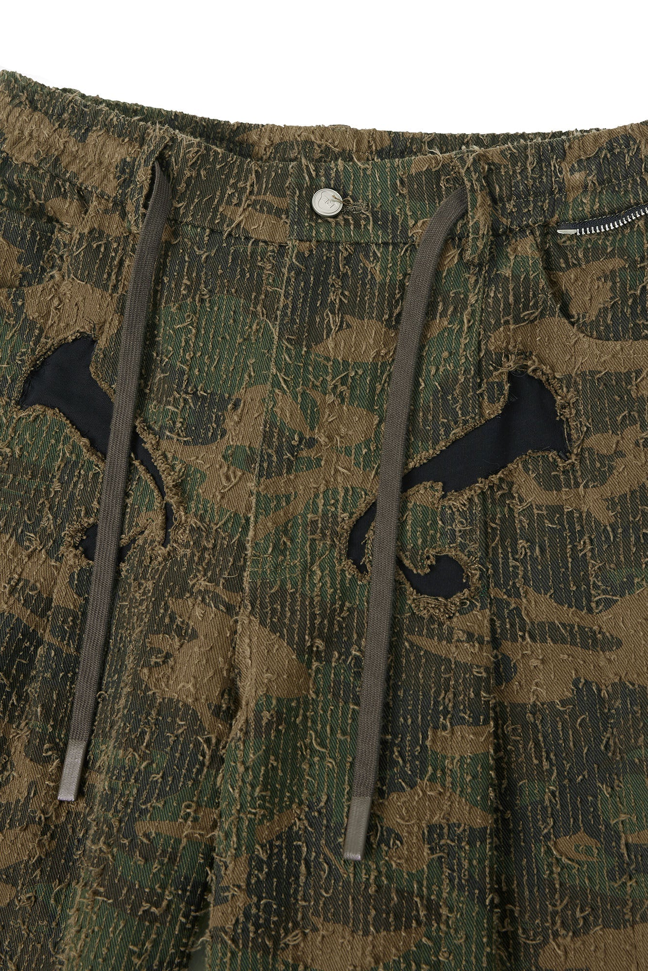 RELABEL Camo Skeleton Patch Shorts-Shorts-XS-Free Shipping Leatheretro