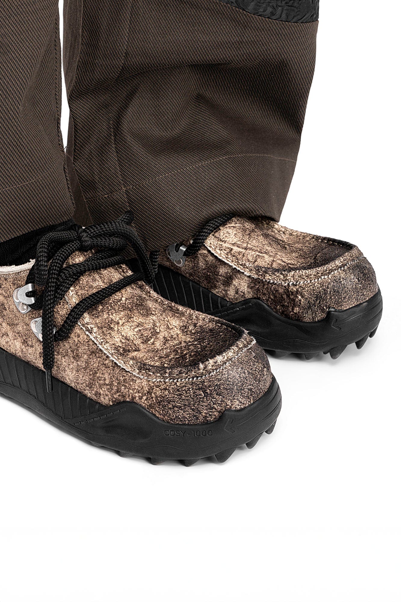 REWRITE Distressed Cowhide Trail Sneakers-Shoes-38.5-Free Shipping Leatheretro