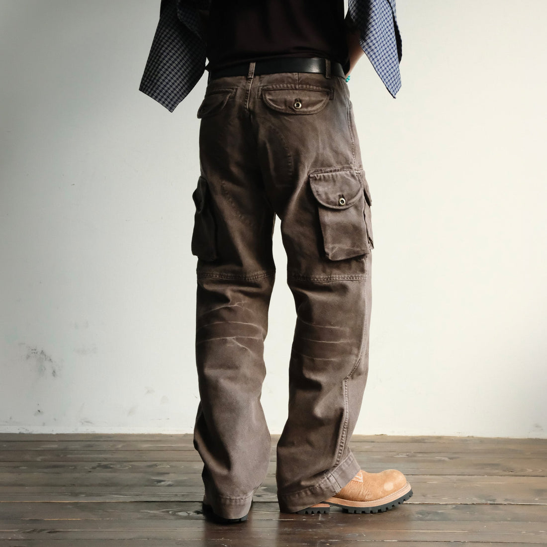 NEIGBORL Washed Multi-Pocket Gradient Cargo Pants-Pants-S-Free Shipping Leatheretro
