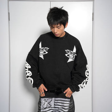 VINKID Peace Defender Graphic Sweatshirt-Sweatshirt-One Size-Free Shipping Leatheretro