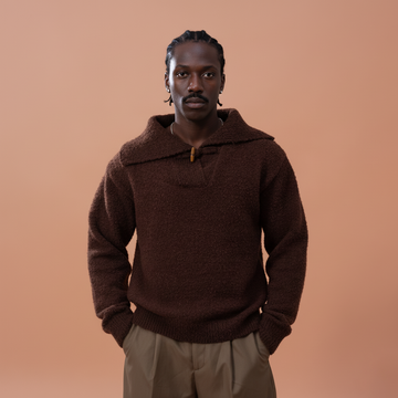 CLP Wool -Blend Toggle-Neck Knit Pullover-Jacket-M-Free Shipping Leatheretro