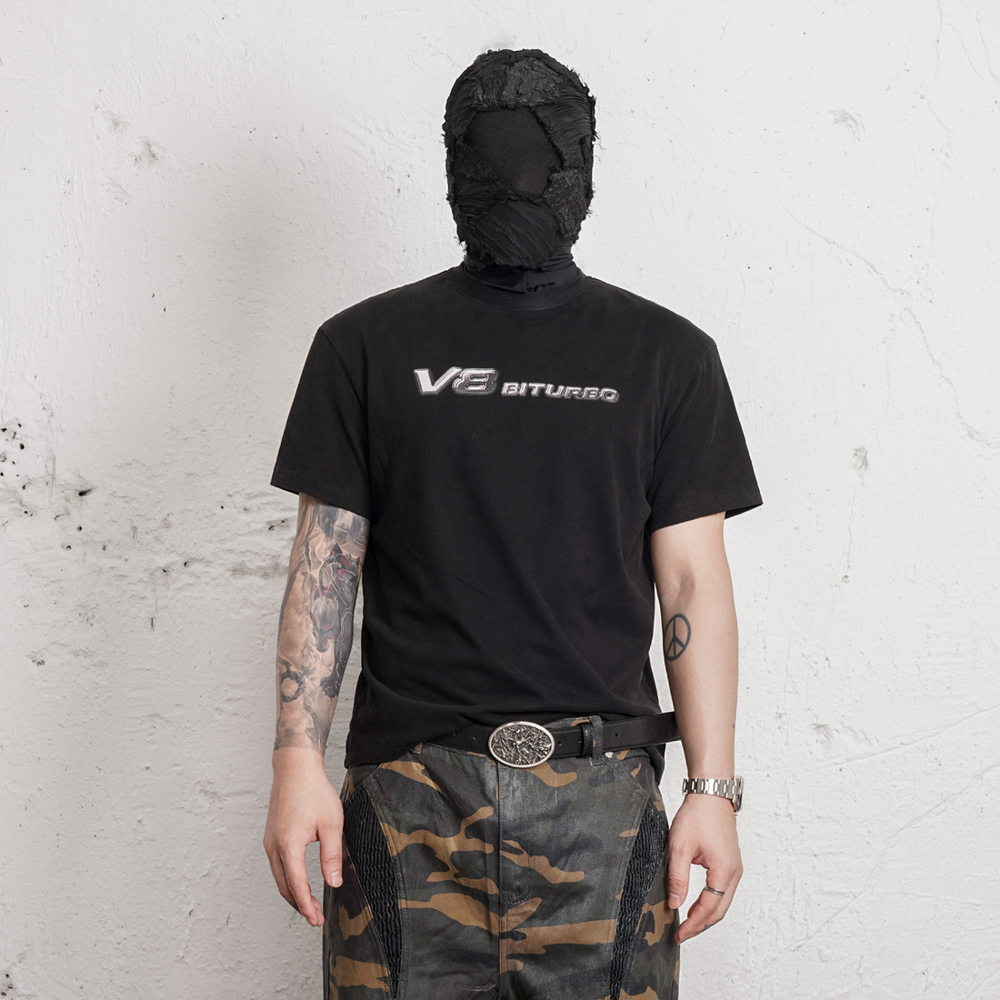 UNDERWATER Demon Eye Racing Graphic Washed T-Shirt-T Shirt-S-Free Shipping Leatheretro