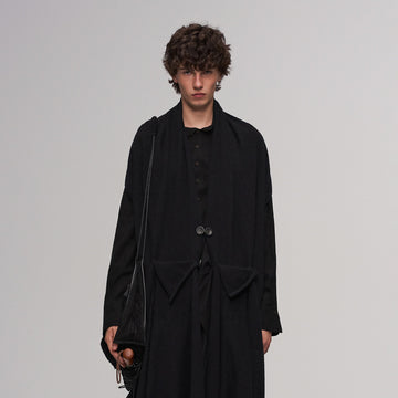 ILNya Nieternite Nifutur Deconstructed Raw-Edge Scarf Vest-Vest-M (1)-Free Shipping Leatheretro