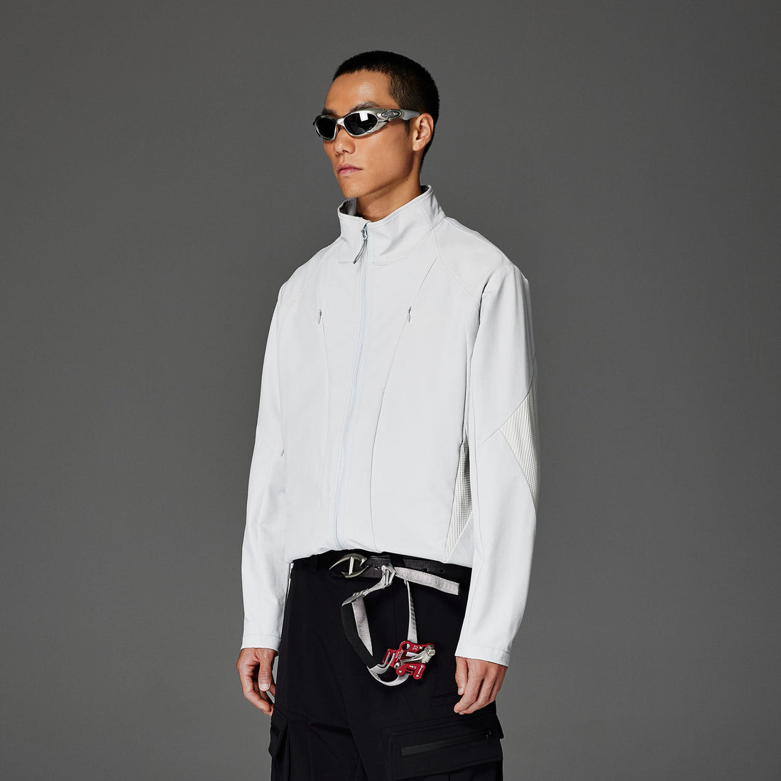 CATSSTAC Essential Panel Softshell Jacket-Jacket-M-Light Gray-Free Shipping Leatheretro