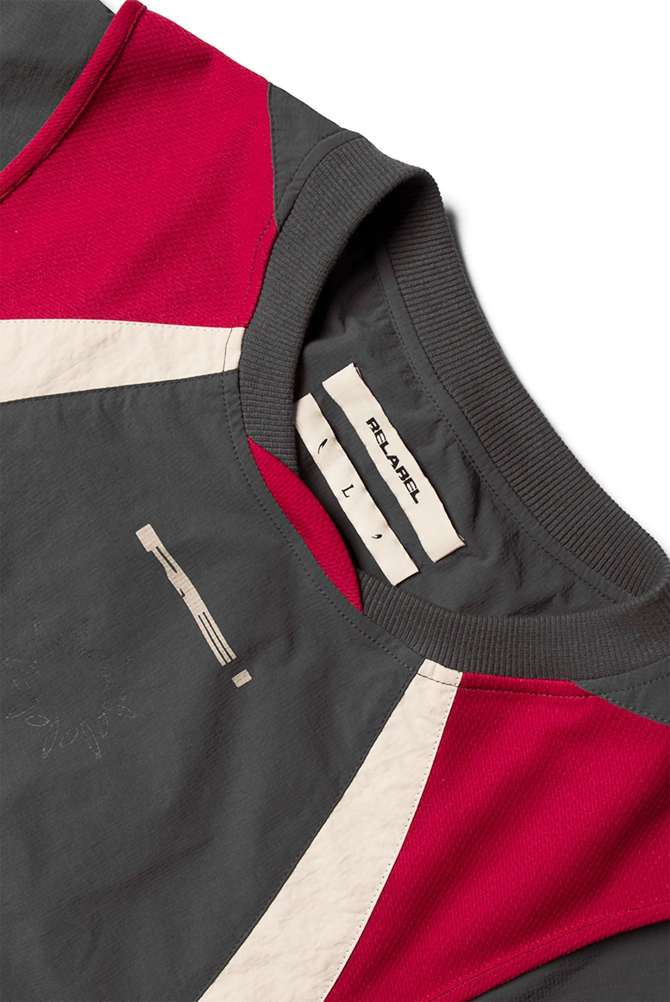 RELABEL Contrast Panel Layered Long-Sleeve Tee-L/S Tee-XS-Free Shipping Leatheretro