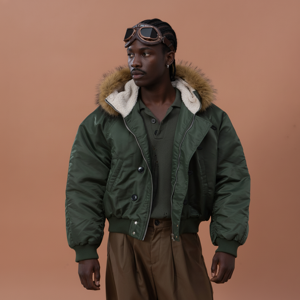 CLP Faux Fur Collar Puffer Parka-Jacket-S-Free Shipping Leatheretro