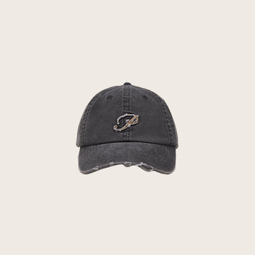 OPICLOTH Distressed LOGO Embroidered Cap-Hat, Cap, Beanie-One Size-Grey-Free Shipping Leatheretro