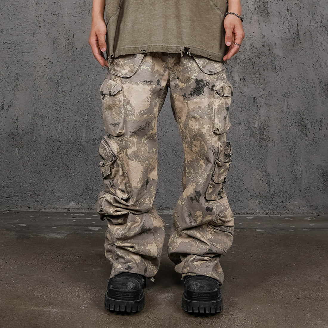 UNDERWATER Multi-Pocket Desert Cargo-Pants-S-Free Shipping Leatheretro