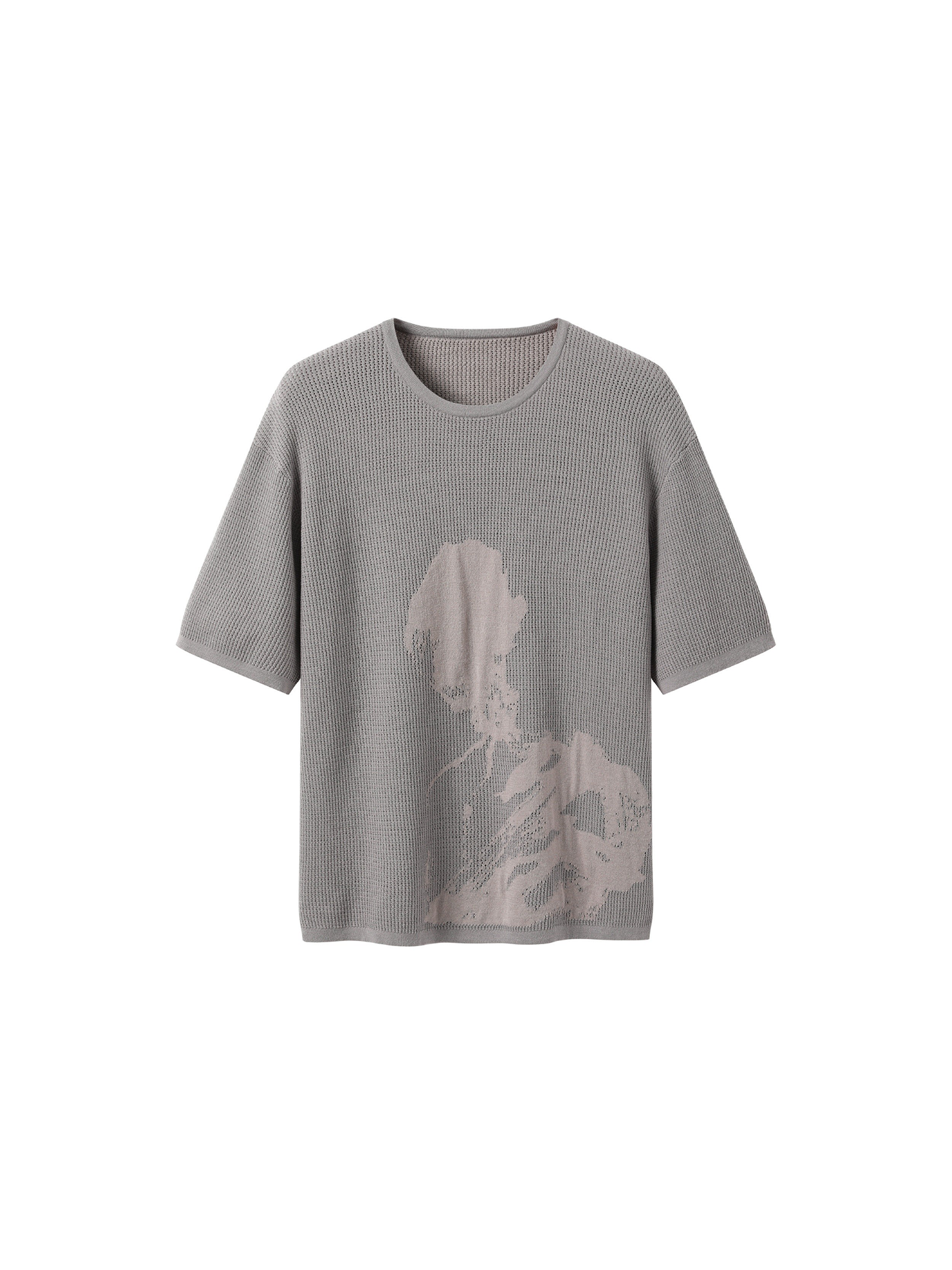 ALVNG AR ANTS Portrait Graphic Open-Knit T Shirt-T Shirt-S-Green-Free Shipping Leatheretro