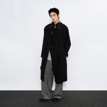 7440 37 1 Arc Placket Dual-Collar Contrast Interior Coat-Jacket-S (Preorder)-Free Shipping Leatheretro