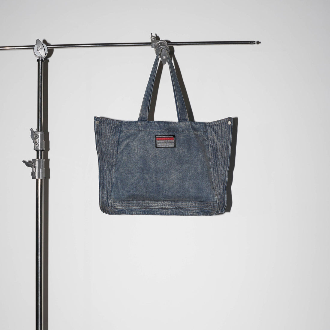 49PERCENT Modern Washed Foldable Denim Tote Bag-Bag-One Size-Free Shipping Leatheretro