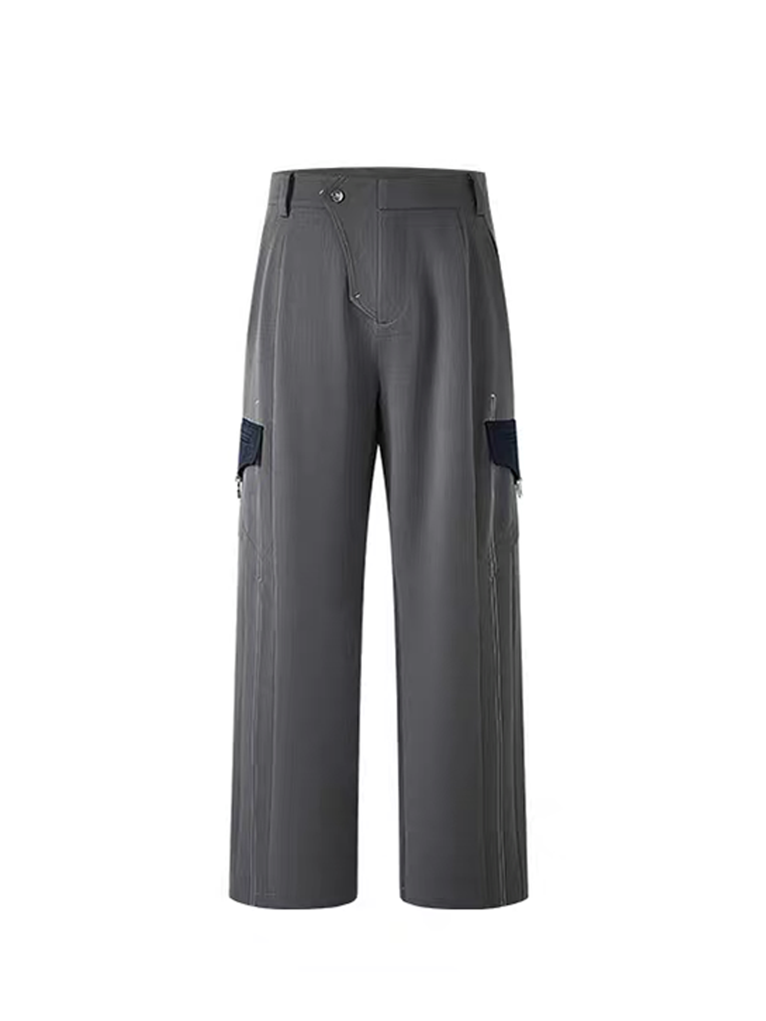 TIWILLTANG Draped Wide-Leg Trousers-Pants-S / 28-31”-Free Shipping Leatheretro