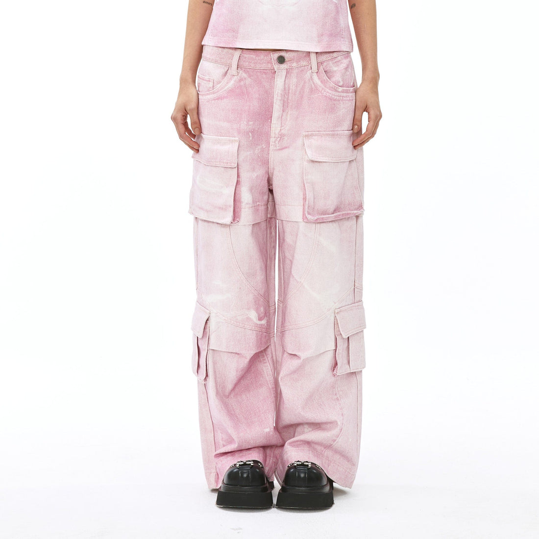 VANN VALRENCE Structural Multi-Pockets Cargo Jeans-Jeans-S-Free Shipping Leatheretro