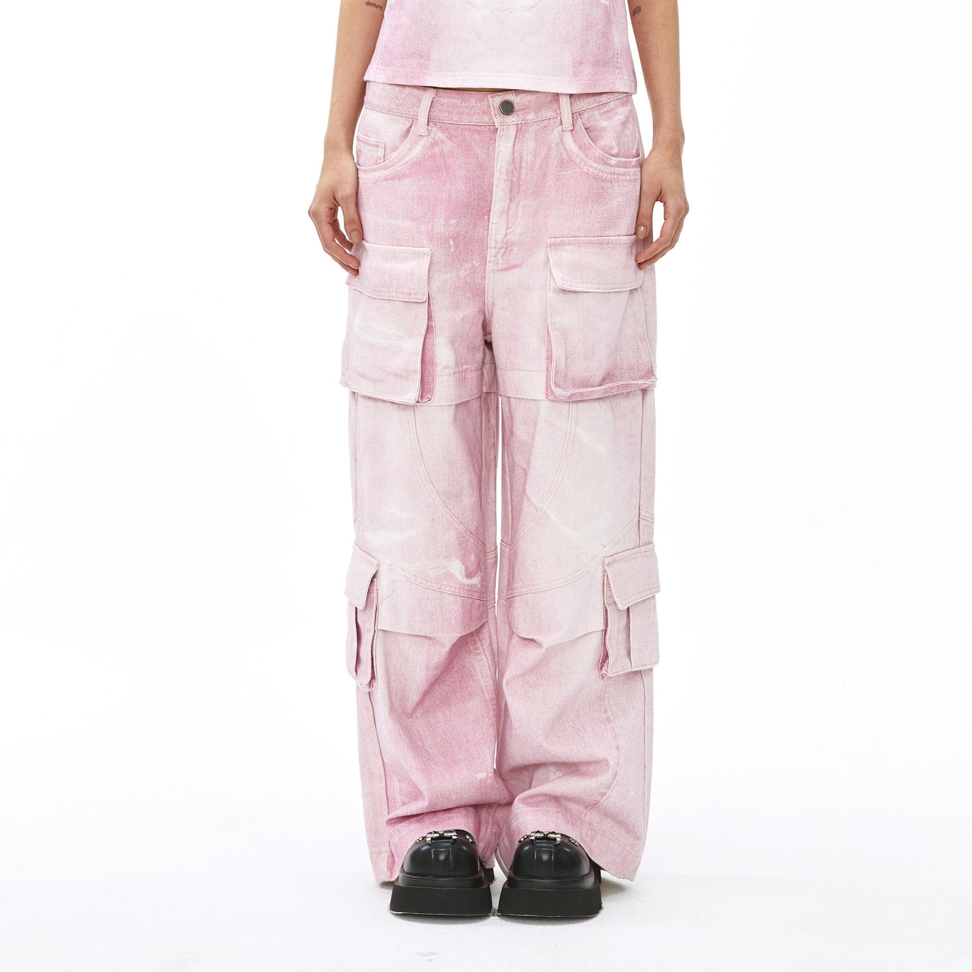 VANN VALRENCE Structural Multi-Pockets Cargo Jeans-Jeans-S-Free Shipping Leatheretro
