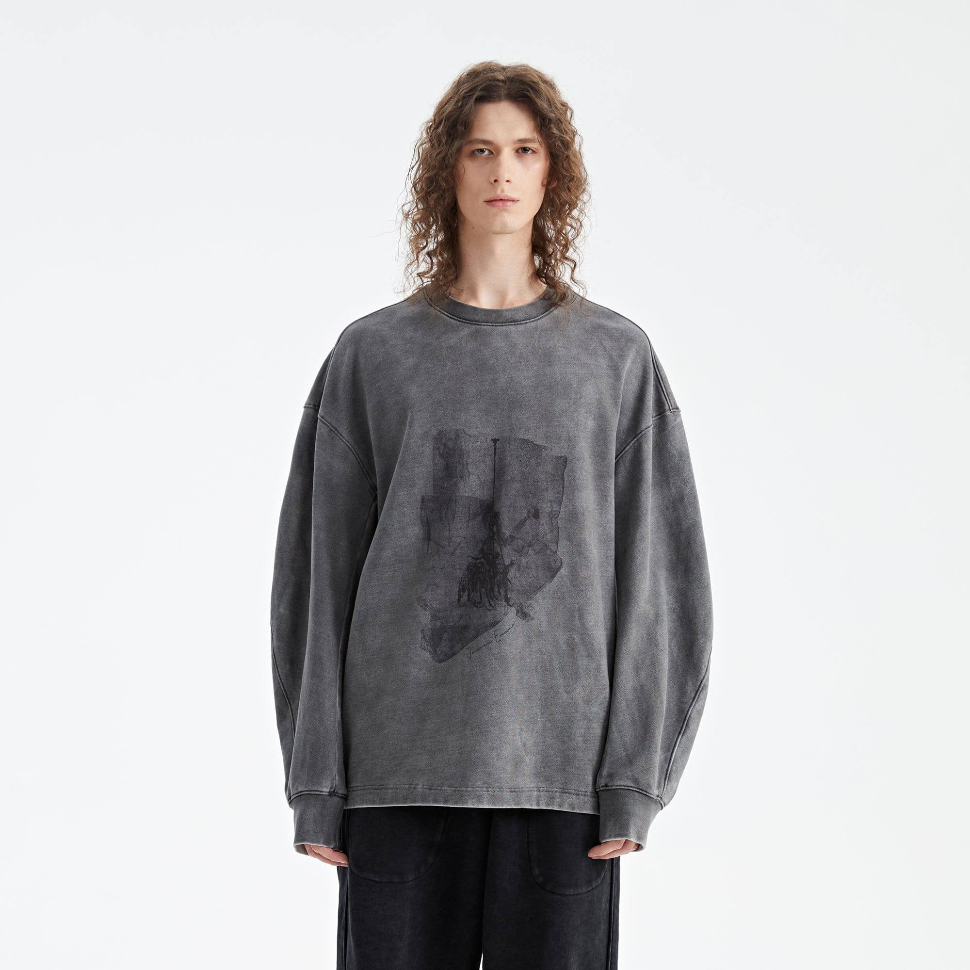 ORGANIC EMOTION The La Vengeance De Hop Frog Long-Sleeve T-Shirts-L/S Tee-S-Free Shipping Leatheretro