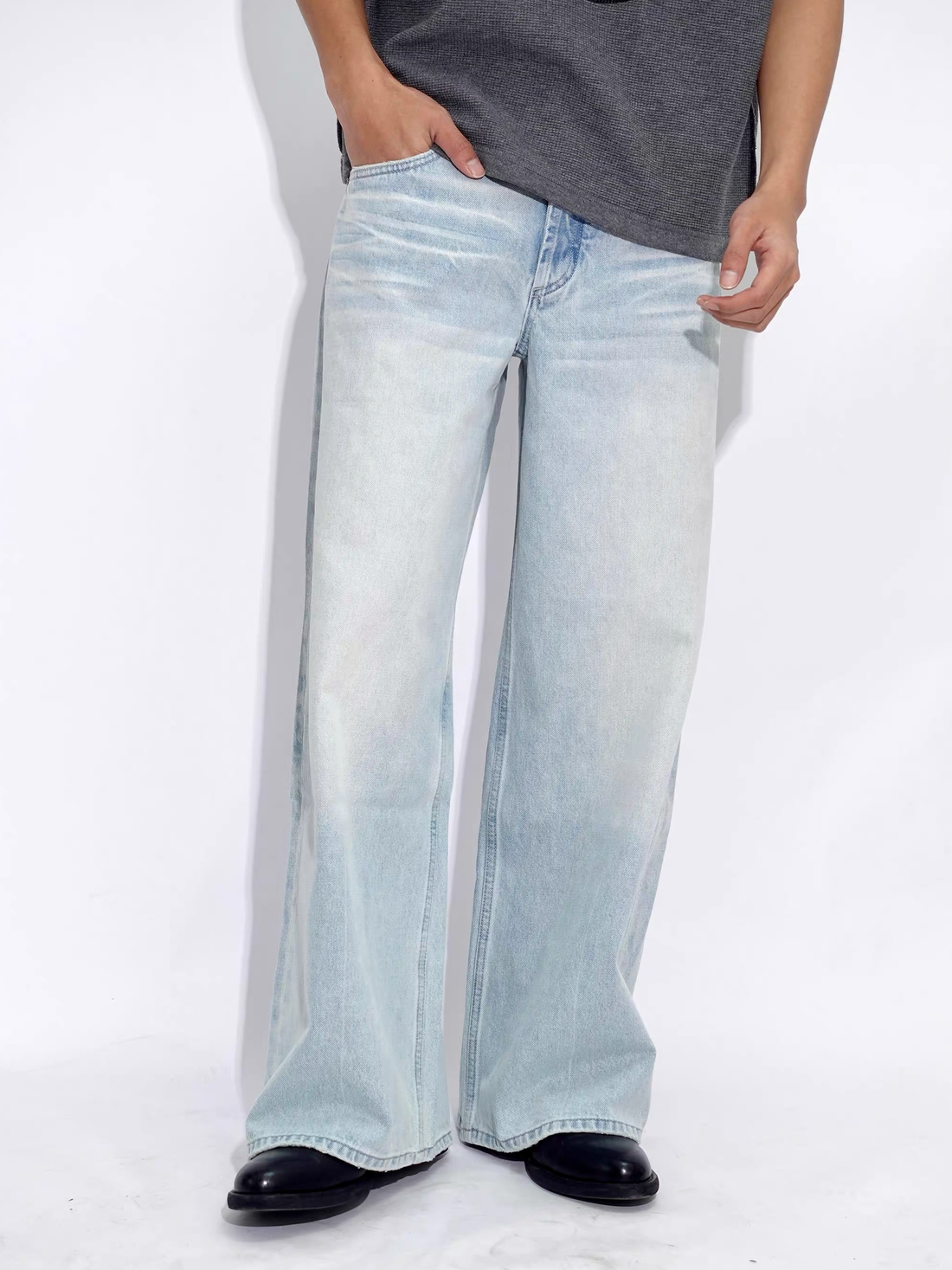 IN EXISTENCE x i Retro Washed Relaxed Wide-Leg Jeans-Jeans-XS (0)-Free Shipping Leatheretro
