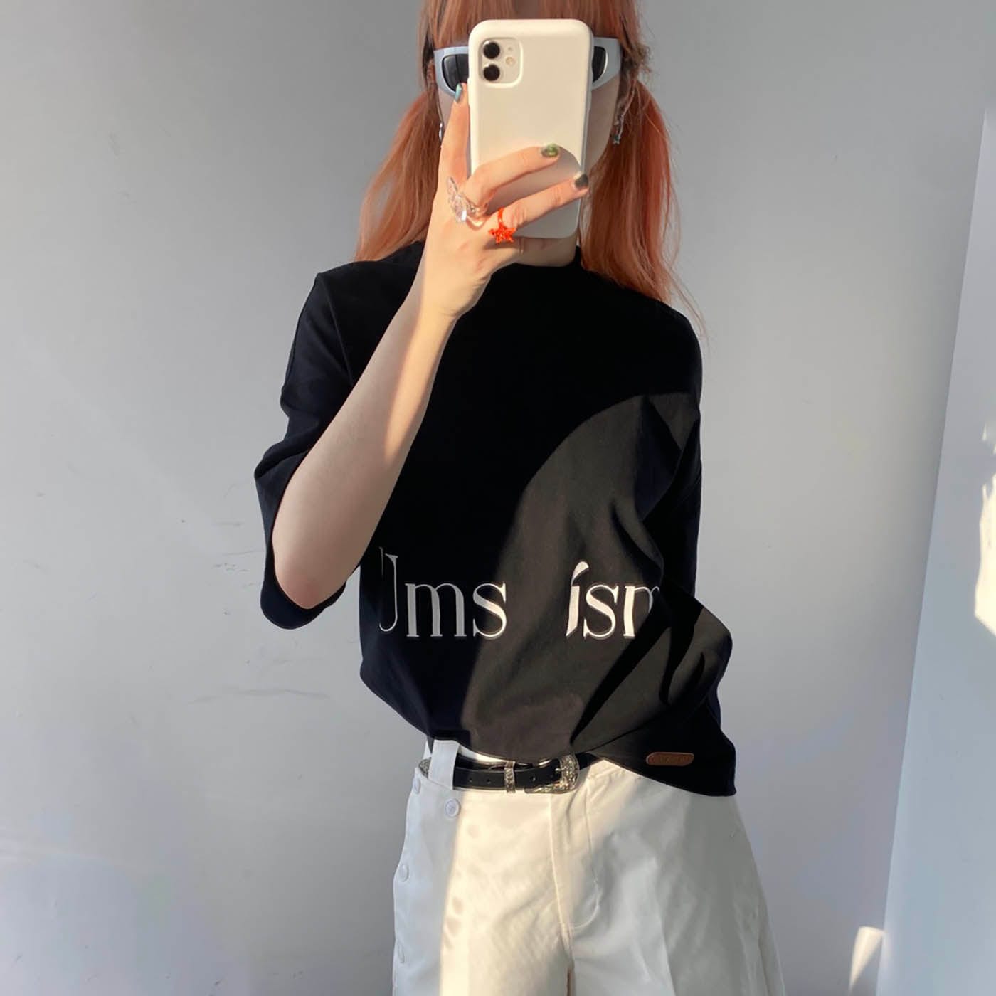 UMAMIISM Essential Oversized LOGO T-Shirt (Only Size L Left)-T Shirt-XS-Free Shipping Leatheretro