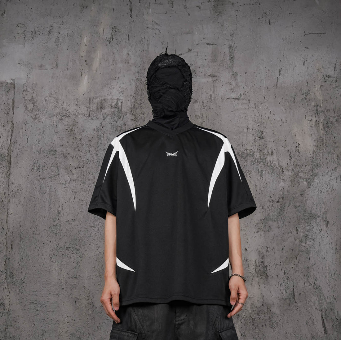 UNDERWATER Demon Eye Mesh Jersey Black-T Shirt-S-Free Shipping Leatheretro