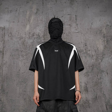 UNDERWATER Demon Eye Mesh Jersey Black-T Shirt-S-Free Shipping Leatheretro