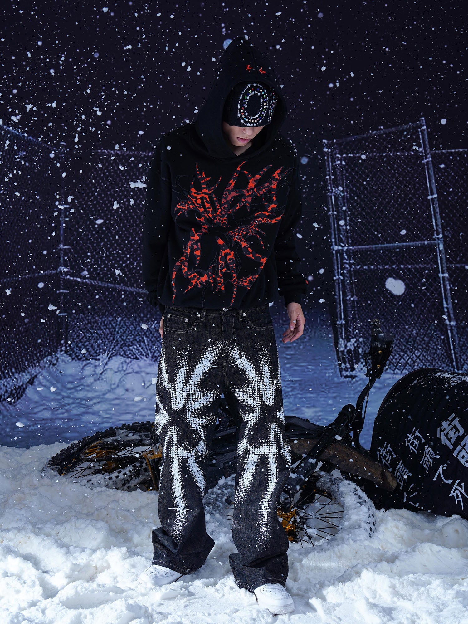 VINKID Leopard Thorn Patch Hoodie-Hoodie-S (Preorder)-Free Shipping Leatheretro