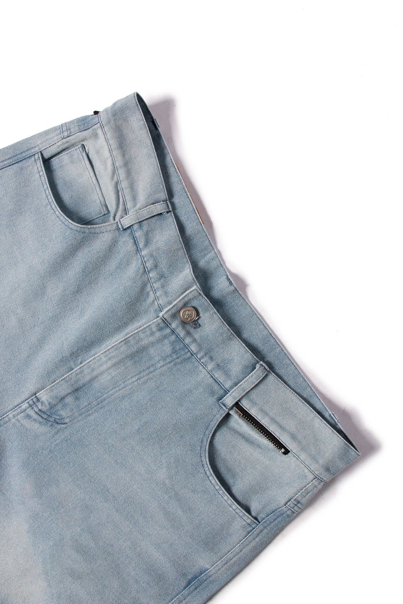 RELABEL Washed Puddled Wide-Leg Jeans-Jeans-XL-Free Shipping Leatheretro