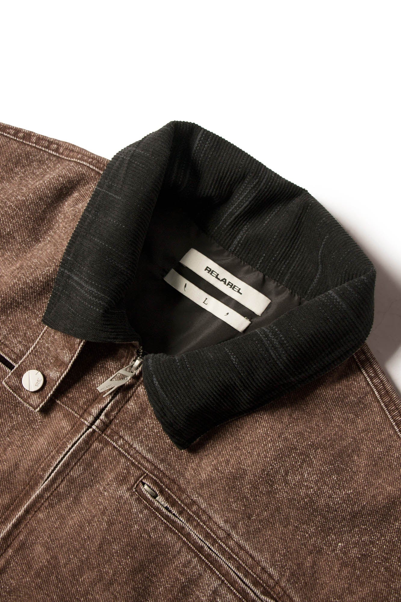 RELABEL Distressed Washed Multi-Pocket Detroit Jacket-Jacket-XS-Brown-Free Shipping Leatheretro